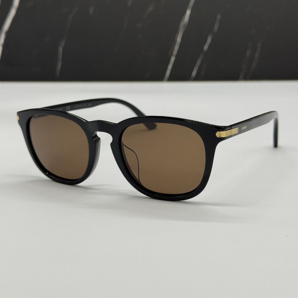 NEW CARTIER UNISEX BLACK SUNGLASSES CARTIER CT0011SA 001